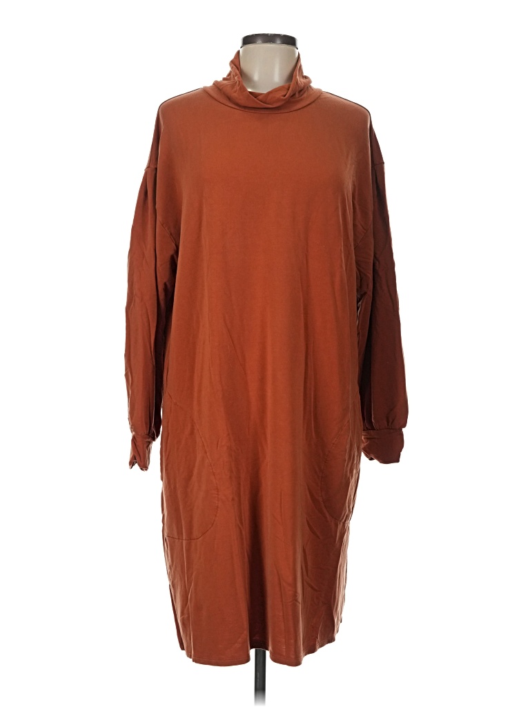 Pre-owned Garnet Hill Casual Dress In Brown