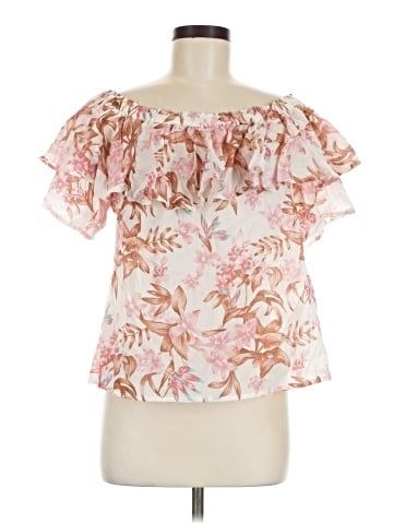 Nicole Miller Artelier Short Sleeve Blouse (view 1)