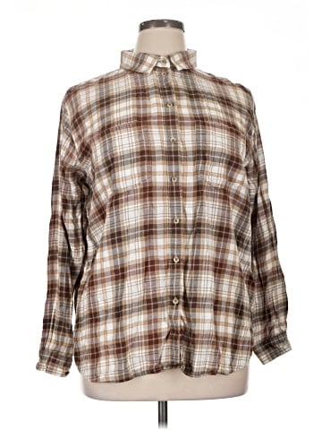 American Eagle Outfitters Long Sleeve Blouse (view 1)