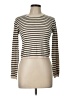 Olivaceous 100% Viscose Stripes Ivory Turtleneck Sweater Size L - photo 1