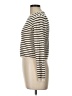 Olivaceous 100% Viscose Stripes Ivory Turtleneck Sweater Size L - photo 5