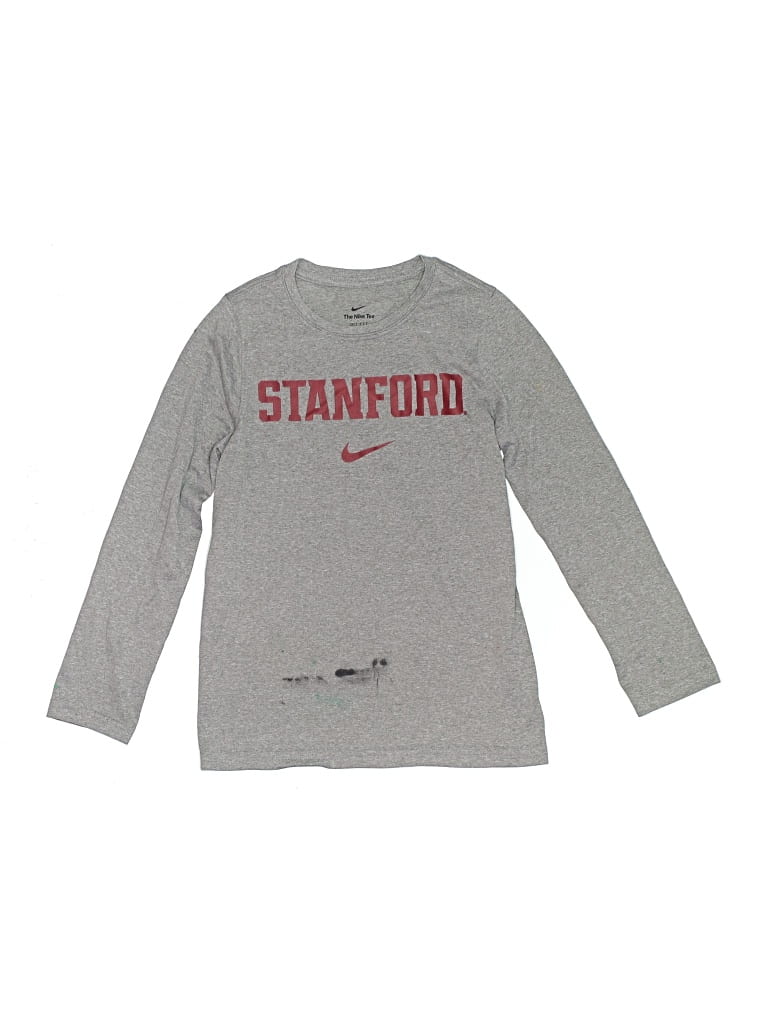 Pre-owned Nike Kids' Long Sleeve T-shirt In Gray