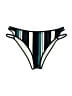 Cupshe 100% Polyester Stripes Black Swimsuit Bottoms Size L - photo 1
