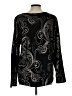 Chico's Black Long Sleeve Blouse Size Lg (2) - photo 2