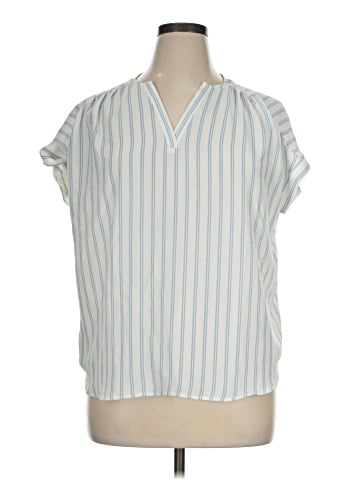 Ann Taylor LOFT Outlet Short Sleeve Blouse (view 1)