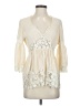 Catherine Malandrino Ivory 3/4 Sleeve Blouse Size L - photo 1