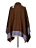 Ann Taylor 100% Acrylic Brown Poncho Size XS - photo 2