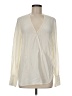 Thakoon 100% Silk Ivory Long Sleeve Silk Top Size 6 - photo 1