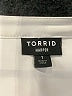Torrid 100% Polyester Stripes White Short Sleeve Blouse Size 1X Plus (1) - photo 7