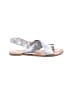 American Eagle Outfitters Silver Sandals Size 4 1/2 - photo 1