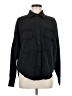 Carmar Solid Black Long Sleeve Button-Down Shirt Size M - photo 1