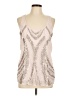 Express 100% Polyester Silver Tank Top Size L - photo 1