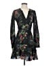 Parker 100% Polyester Floral Black Cocktail Dress Size XS - photo 1