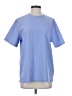 Shein Checkered-gingham Blue Short Sleeve T-Shirt Size S - photo 1