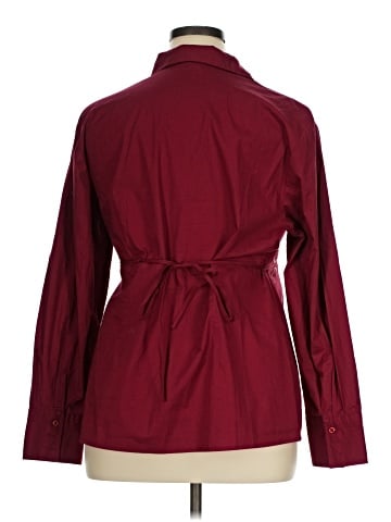 Motherhood Long Sleeve Button-Down Shirt (view 2)