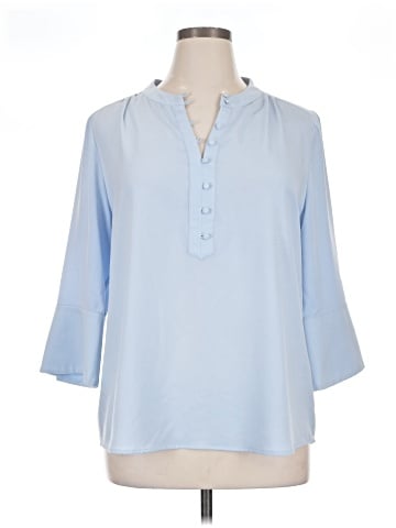 Karl Lagerfeld Paris 3/4 Sleeve Blouse (view 1)