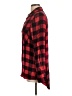 Rebellion 100% Rayon Plaid Red Long Sleeve Button-Down Shirt Size L - photo 5