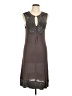 Roberta Freymann 100% Viscose Gray Cocktail Dress Size L - photo 1