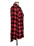 Rebellion 100% Rayon Plaid Red Long Sleeve Button-Down Shirt Size L - photo 4