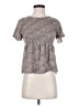 Urban Romantics 100% Rayon Gray Short Sleeve Blouse Size S - photo 1