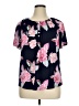 Notations Floral Pink Short Sleeve T-Shirt Size 1X - photo 1