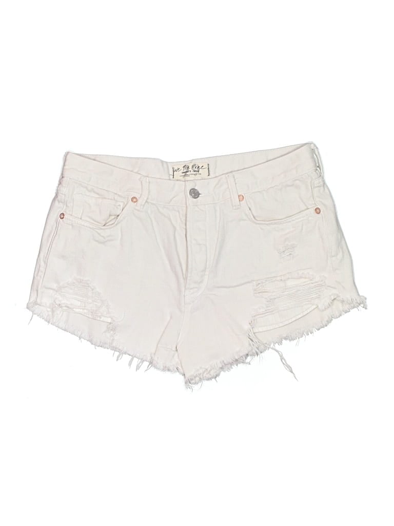 Pre-owned We The Free Denim Shorts In White