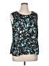 Kasper 100% Polyester Teal Sleeveless Blouse Size 1X - photo 1