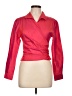 J. McLaughlin Red Long Sleeve Blouse Size 10 - photo 1