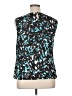 Kasper 100% Polyester Teal Sleeveless Blouse Size 1X - photo 2