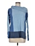 Etcetera Color Block Blue Pullover Sweater Size M - photo 1