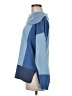 Etcetera Color Block Blue Pullover Sweater Size M - photo 5