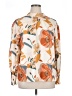 Shein Curve Floral Orange Long Sleeve Blouse Size 14 Plus (1) - photo 1