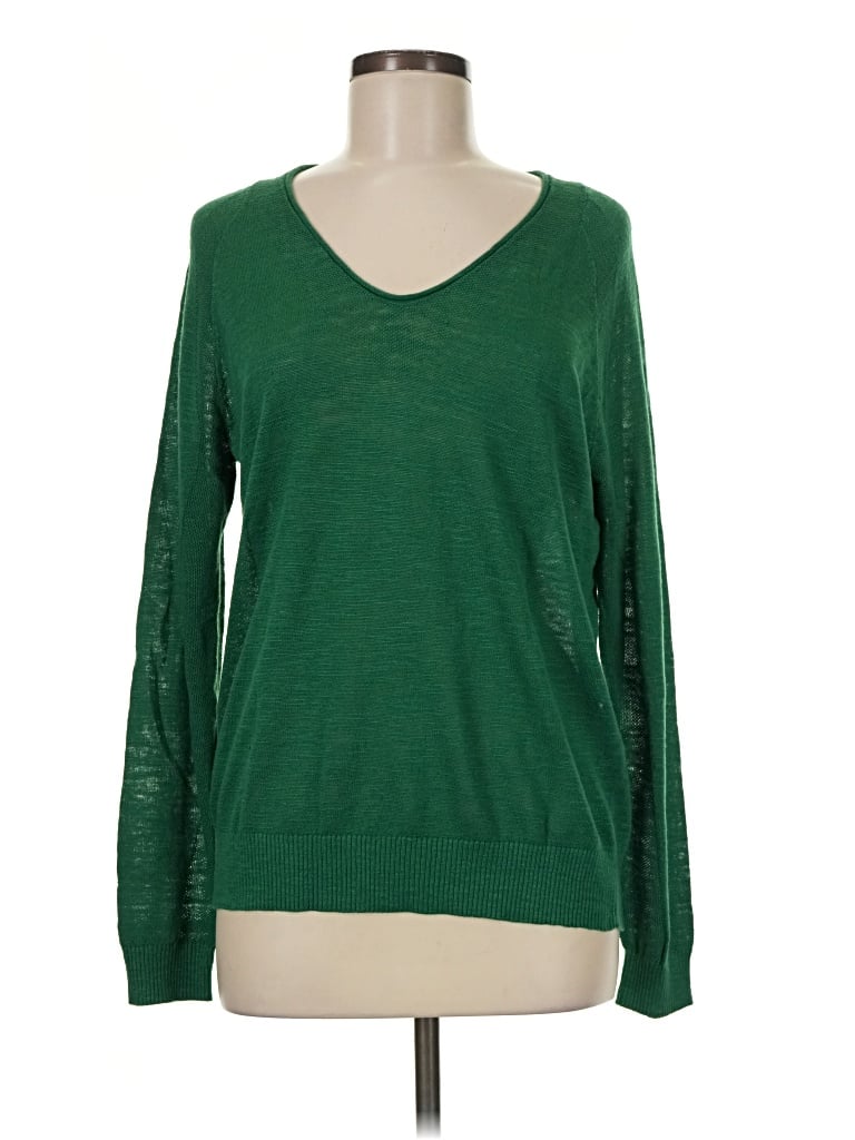 Pre-owned Market & Spruce Pullover Sweater In Green
