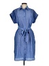 Nine West 100% Polyester Blue Casual Dress Size M - photo 1