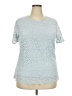 Teddi Rose Blue Short Sleeve Top Size XXL - photo 1