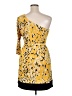 EMMA Animal Print Yellow Cocktail Dress Size 14 - photo 2