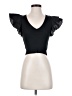 Zara Black Short Sleeve Top Size S - photo 1