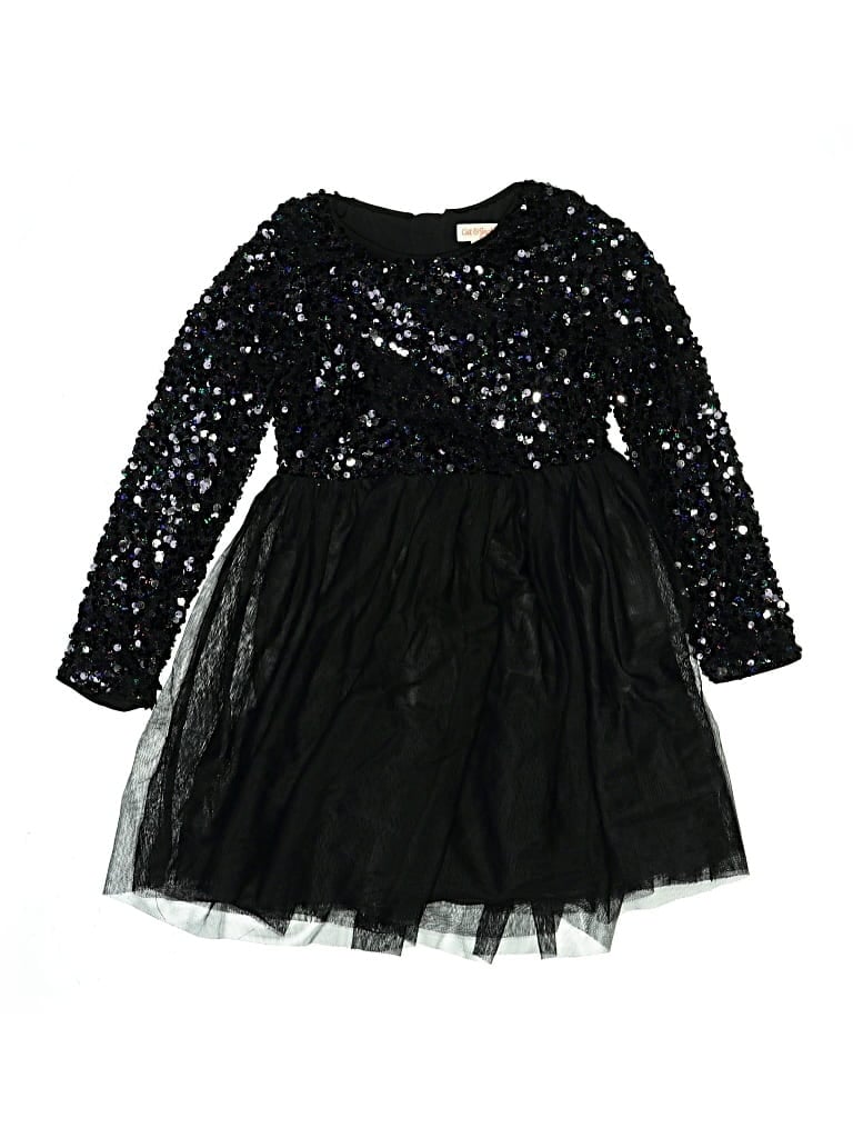 Pre-owned Cat & Jack Kids' Dress In Black