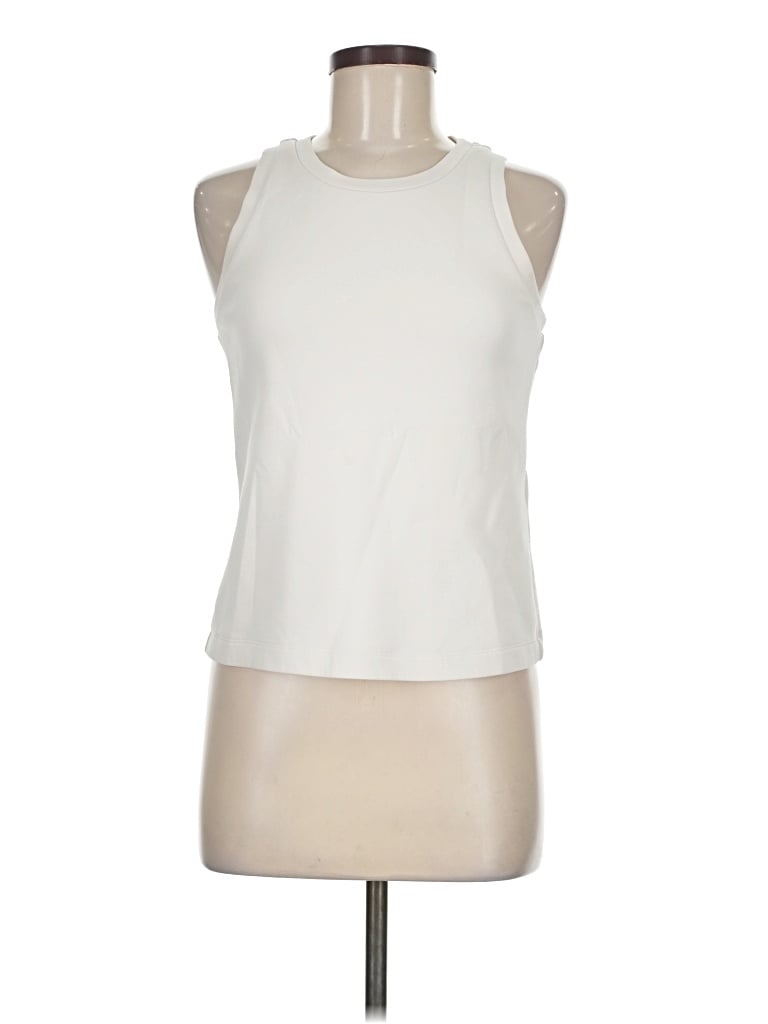 Pre-owned Max Mara Sleeveless T-shirt In Ivory