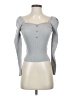 River Island Gray Long Sleeve Top Size 10 - photo 1