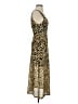 Topshop 100% Polyester Animal Print Brown Cocktail Dress Size 2 - photo 4
