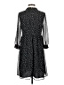 Uniqlo 100% Polyester Polka Dots Black Casual Dress Size S - photo 2
