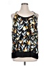 Carmen Carmen Marc Valvo 100% Polyester Floral Black Tank Top Size XL - photo 1