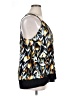 Carmen Carmen Marc Valvo 100% Polyester Floral Black Tank Top Size XL - photo 4