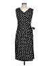 Talbots Polka Dots Black Casual Dress Size L - photo 1