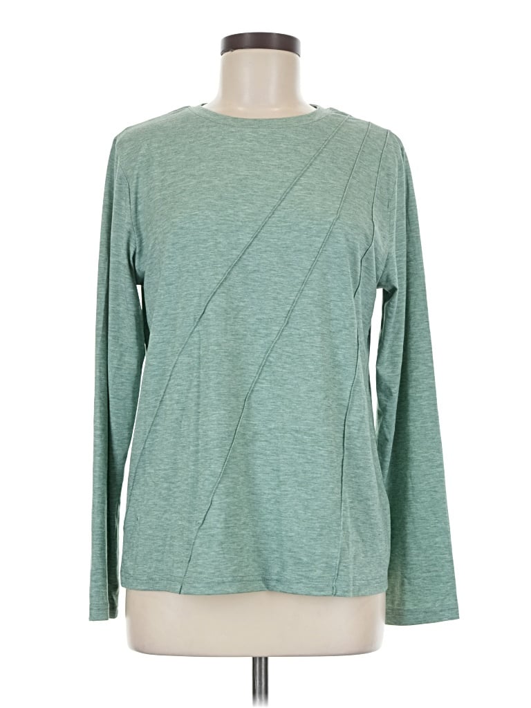 Pre-owned Assorted Brands Long Sleeve T-shirt In Green