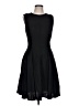 Theory Solid Black Cocktail Dress Size 10 - photo 1