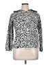 Fate Animal Print Silver Pullover Sweater Size M (estimated) - photo 1