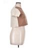 Adika Color Block Tan Short Sleeve Top Size XL - photo 4