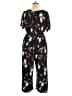 Kaileigh Floral Black Jumpsuit Size 1X - photo 2